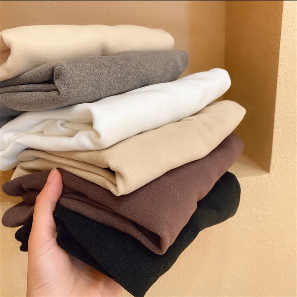 Autumn Winter Children Clothes Solid Baby Long Sleeve Tops Turtleneck T-shirt Fleece Warmth Casual Kid Girl Boy Tops 3