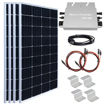 Kit di centrali elettriche per balconi BOGUANG 400W/800W Panles solari con sistema solare impermeabile Inverter 300W/600W per kit completo domestico