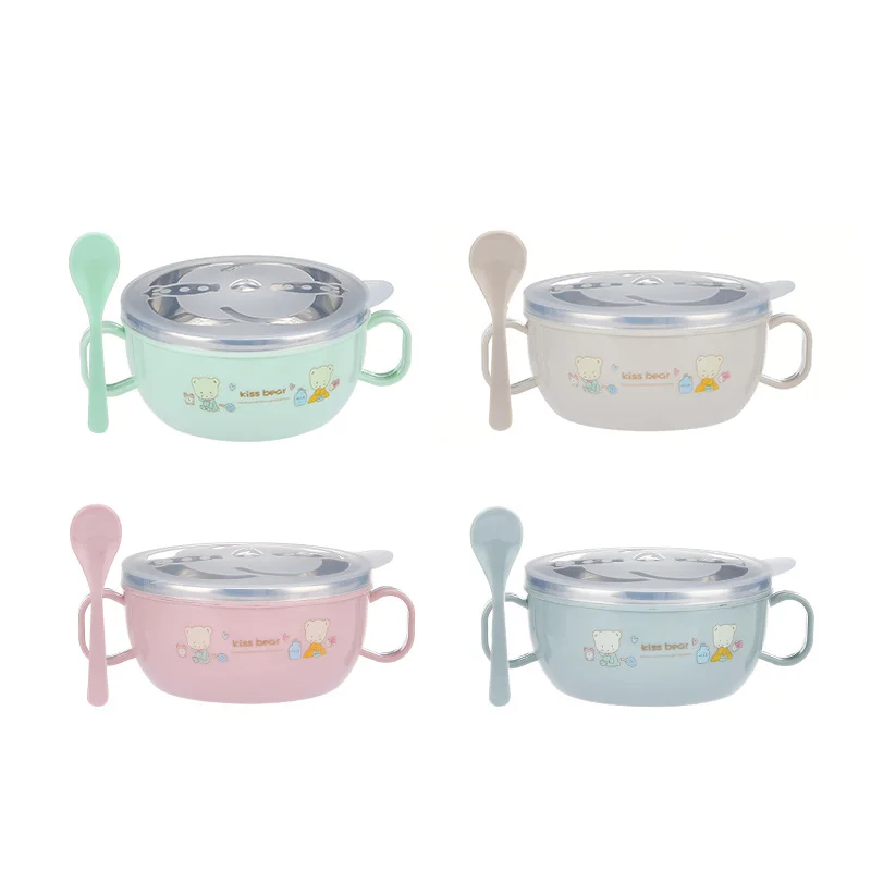 Baby Bowl Set Noodle Bowl Soup Set Kids Dish Boy And Girls Tableware Silicone Dish For Baby silicone meal set
