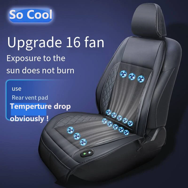 Cool Air Seat Almofada com ventilador para carro, Summer Cooling Pad