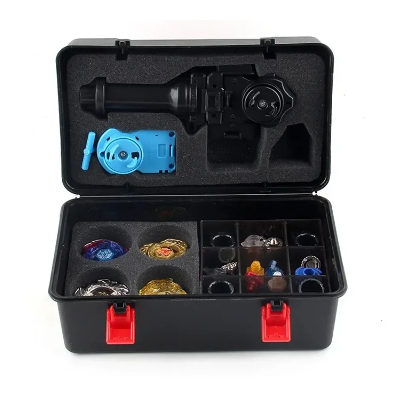 Explosions gyro bb gyro toy plus storage box set portable toolbox foam pressure small boy and girl birthday gift.