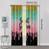2pcs, Curtains Sweet sixteenth birthday Versatile Fabric,Without Electricity Festive Holiday Applies to All Occasions decorate 4