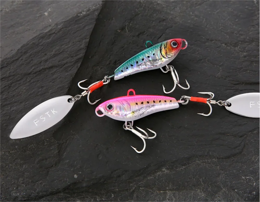 FSTK Süßwasser Makrele Bass Metall Vib Shad Casting Shore Jig 14 21 28G Jigging Klinge Löffel Angeln Köder künstliche Köder Tackle – Detail 3