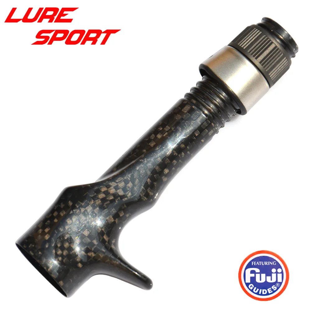 

LureSport 3K Woven Carbon Body with FUJI DPS16 Nut Reel seat spin cast 3K Carbon Rod Building Component Repair DIY Accessory