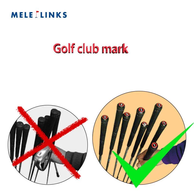 20Pcs Golf Club Mark ABS Material Suitable for All Club Grips Not Easy to Fall Off Easy to Identify golf ball mark