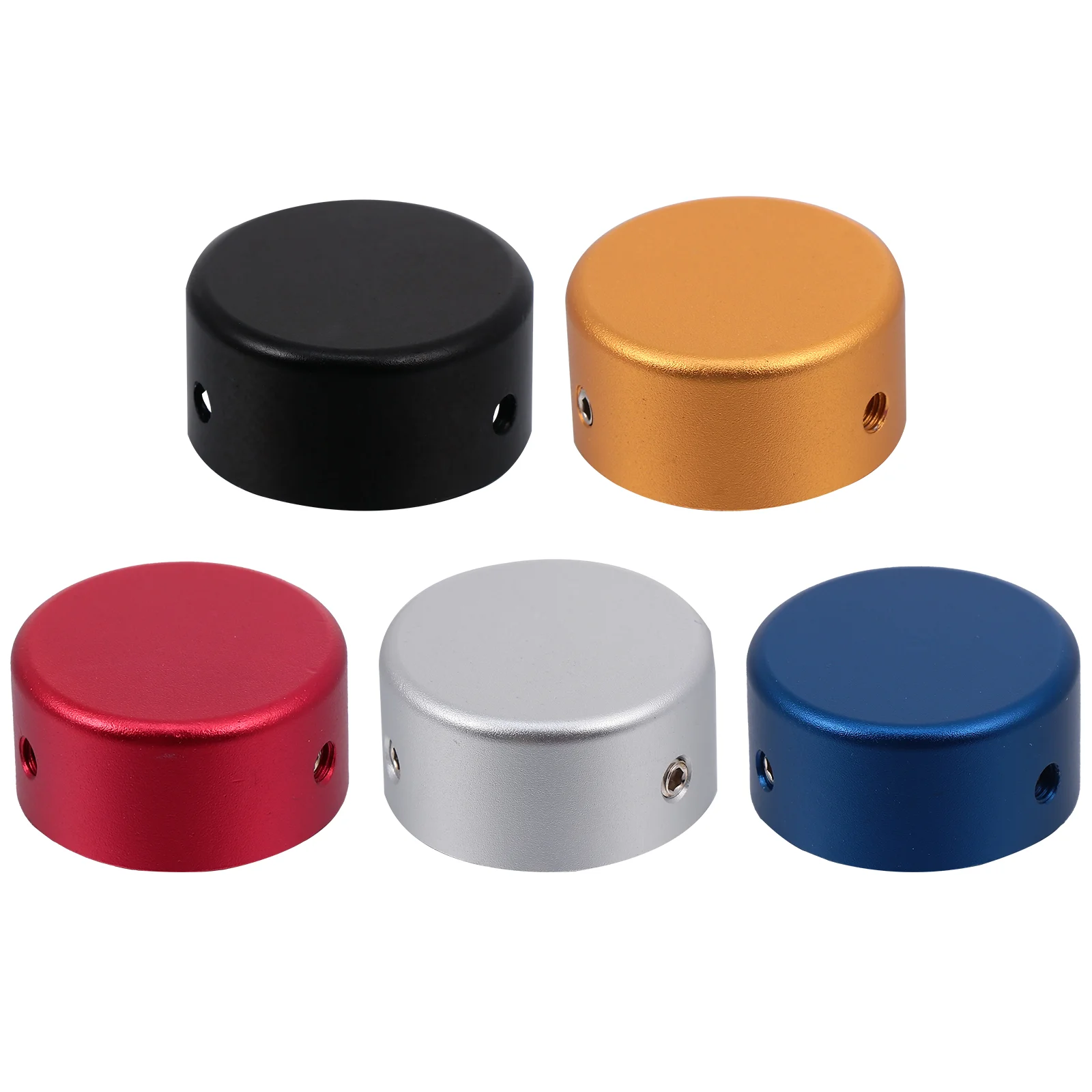 

5 Sets Pedal Footswitch Topper with Rubber Insert Screw Footswitch Protector