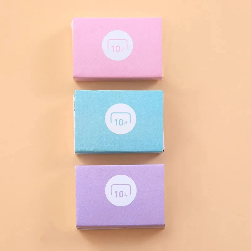 1-4Pcs 귀여운 미니 스테이플러 휴대용 스테이플 학생 종이 바인더 문구 학교 사무용품 카와이 스테이플러 바인딩 도구