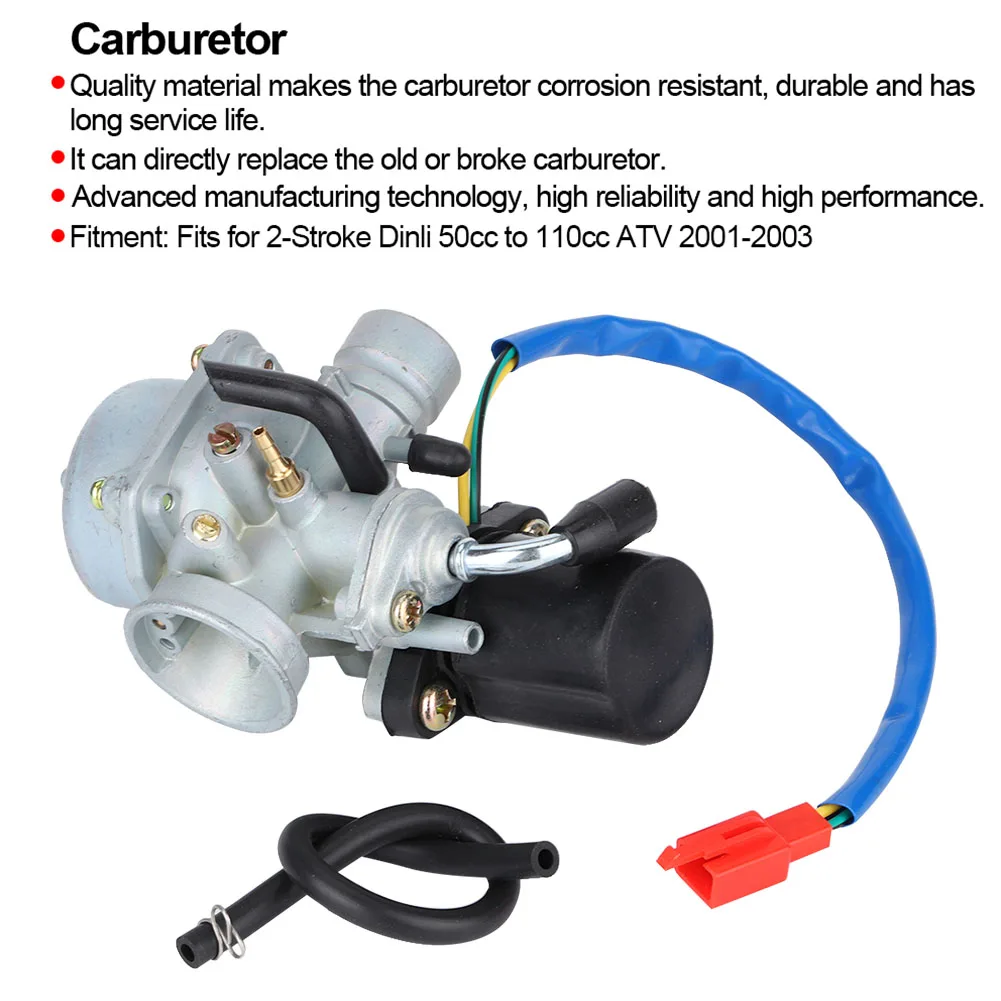 Carburetor Carb Replacement Fits For 2 Stroke Dinli 50cc 90cc 110cc ATV Quad Accessory