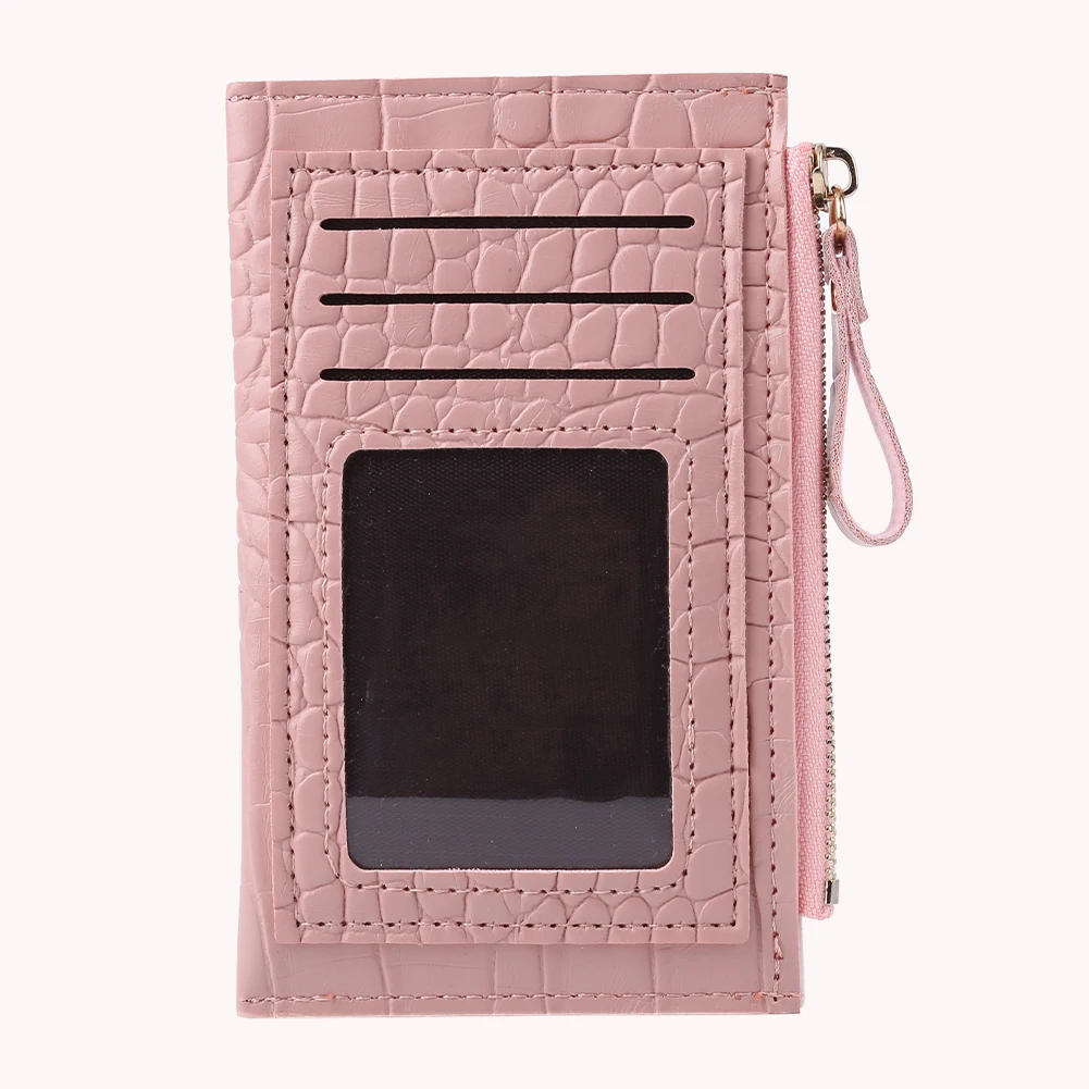 Fashion Hit Color Mini Coin Purse Wallet Alligator Pattern Women PU Card Holder 3