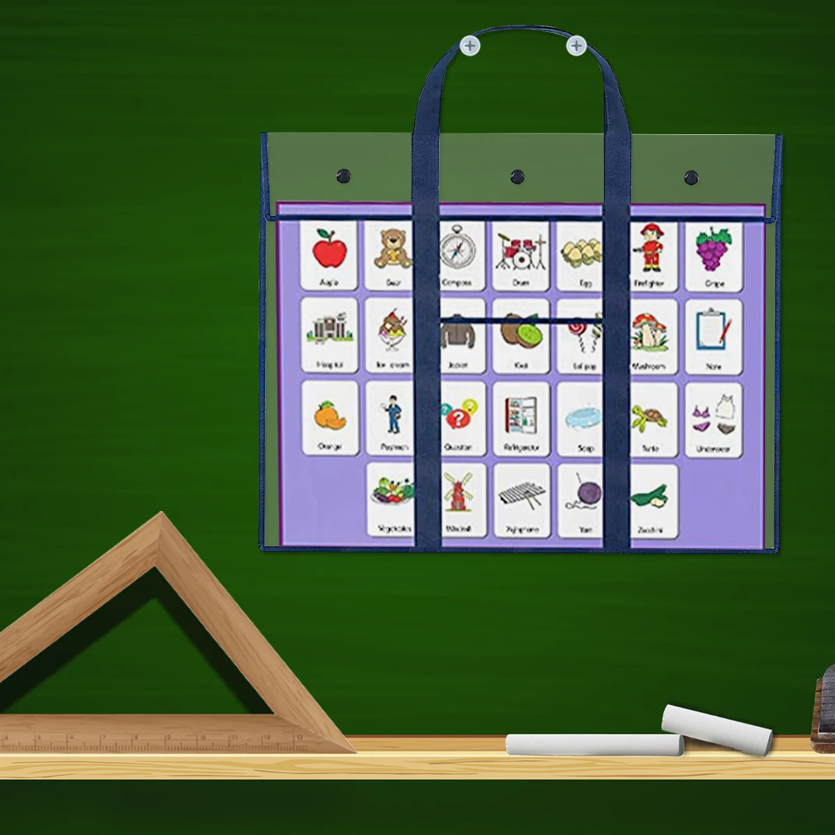 Art PVC Storage Pocket Art Portfolio Bag Large Poster Storage Bag Durable Large Capacity Art Portfolio Organizer with Pocket