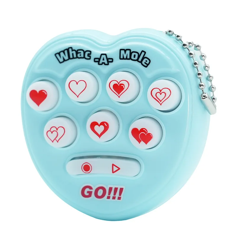 미니 두더지 인터랙티브 메모리 게임기, 휴대용 핸드헬드 피젯 게임 콘솔, 어린이 및 성인용 장난감 키 체인