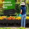 Plastic Raised Garden Bed with Legs Raised Planter Box Container with Drainage Holes Elevated Propagation Large Flower Pot Box 6