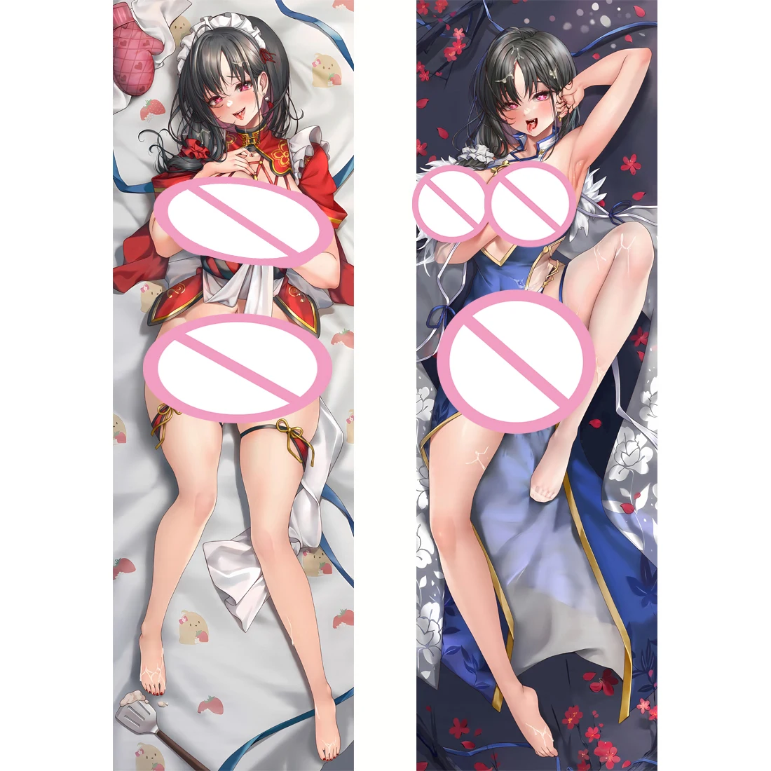 

Dakimakura Azur Lane Ting An Pillow Case Hugging Anime Body Pillow Cover 2WAY Peachskin Otaku Cosplay Pillowcase