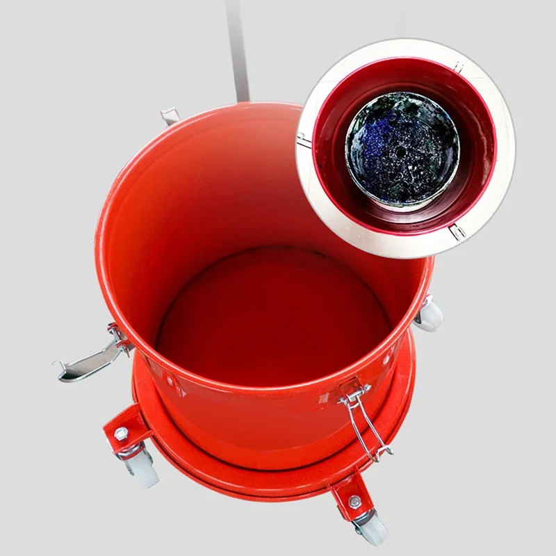 for12L High Pressure Pneumatic Grease Machine Grease Filling Bucket High Capacity Fully Automatic Oiler 360 &deg; Universal Oiler Gu