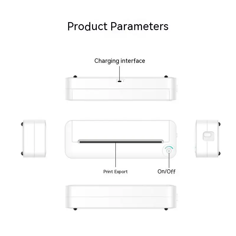 A4 Printing Portable Mini Bluetooth High-definition Printer Remote