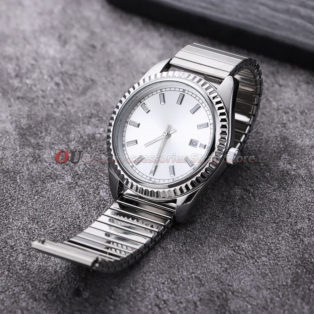Stainless Steel Elastic Watch Band Strap - Matte Finish Bracelet