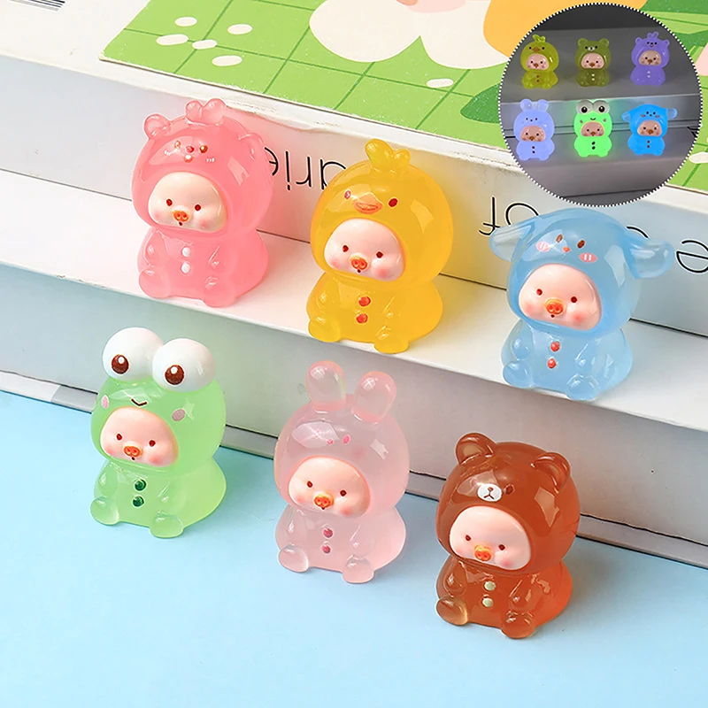 Figurita en miniatura para decoración del hogar, piezas, Kawaii