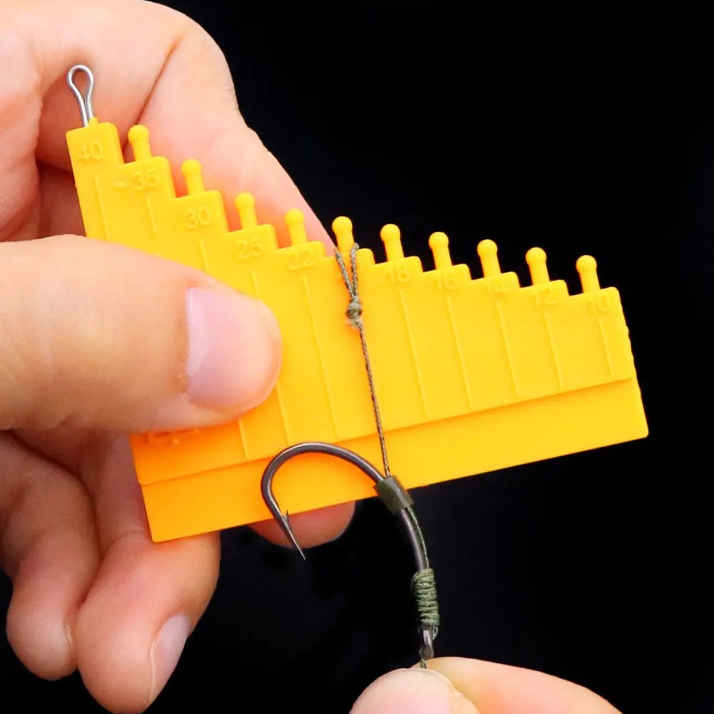 1pcs Carp Hair Gauge Fishing Tackle Tool for Method Feeder Carp Coarse Fishing 10mm-40mm Rig Measurement