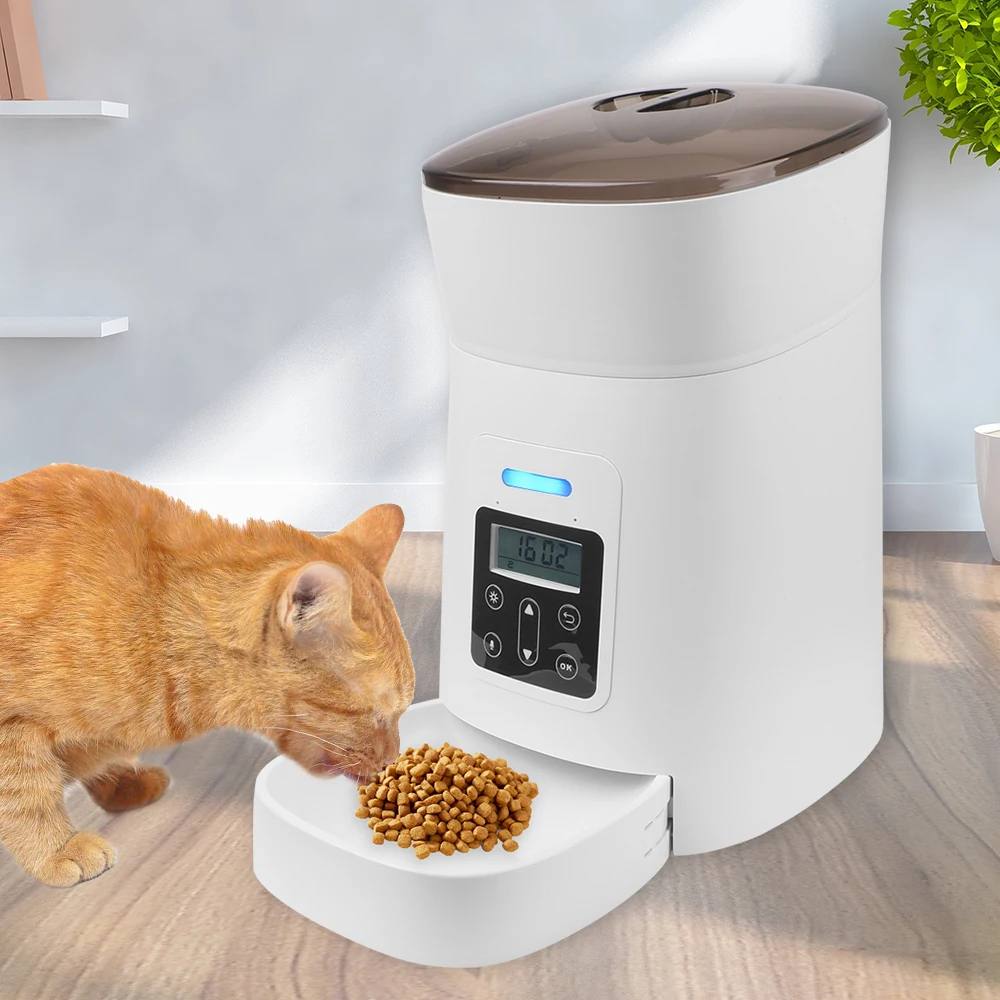 

Smart Slow Feeder 4L Pet Dispenser New For Cat And Dog Pet Feeder Fixed Time Amount Of Food Travel Supply Automatic Dispenser