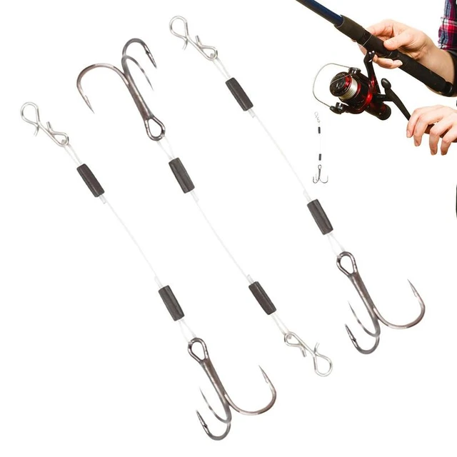 Bait Hooks 3PCS Small Fishing Hooks with Line Catfish Fishing Lure