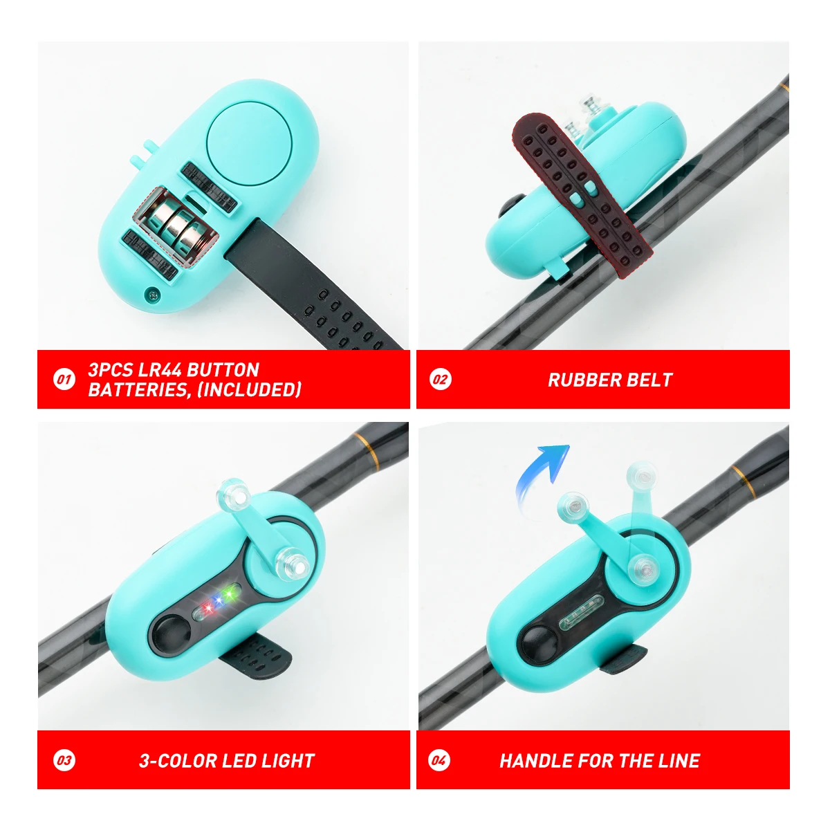 Enhanced Fishing Bite Alarm with Electronic Buzzer and Sound Indicator
