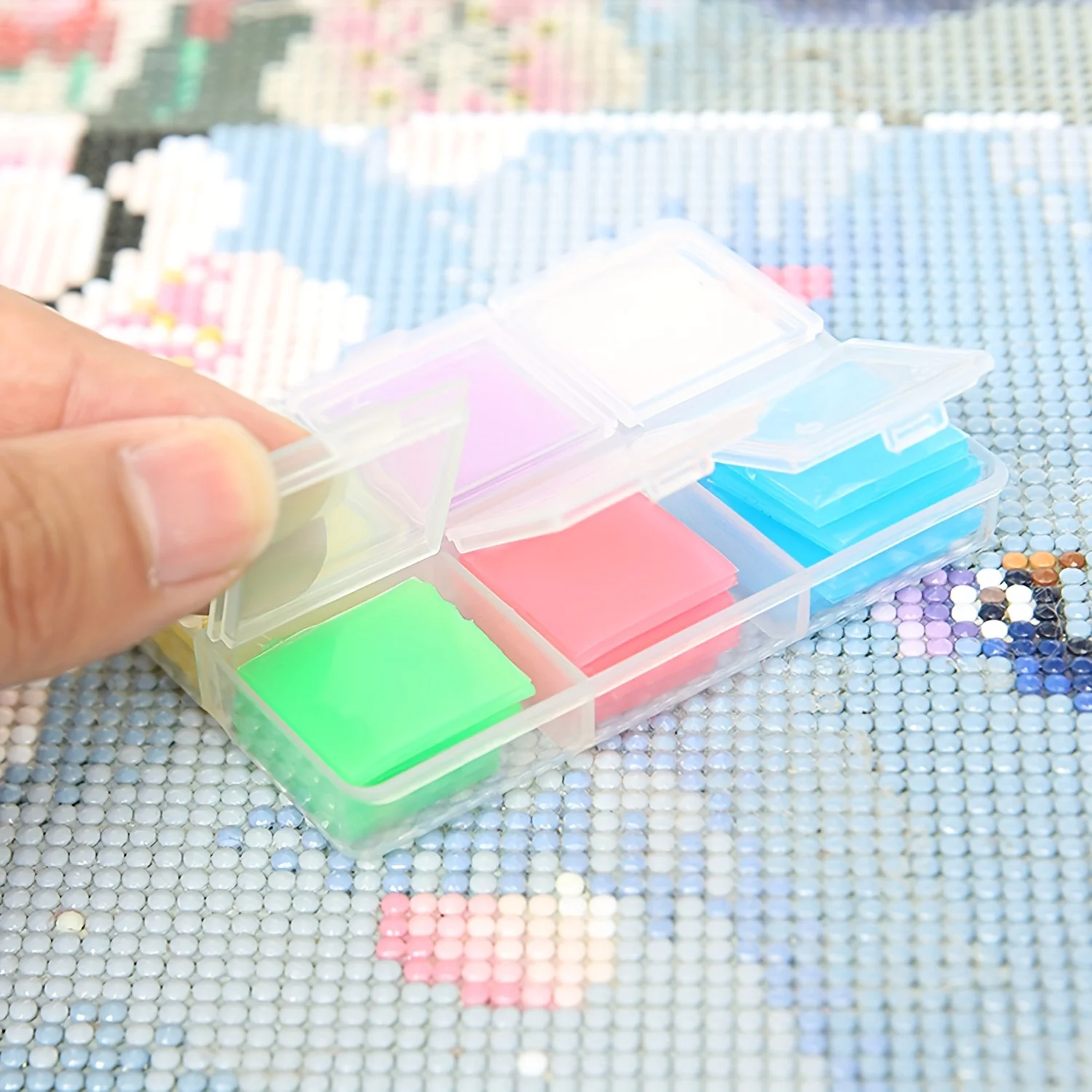 30pcs/set Diamond Painting Glue Clay Colorful Diamond Moasic Cross Stitch Drilling Mud DIY Nail Art Tool Accessories