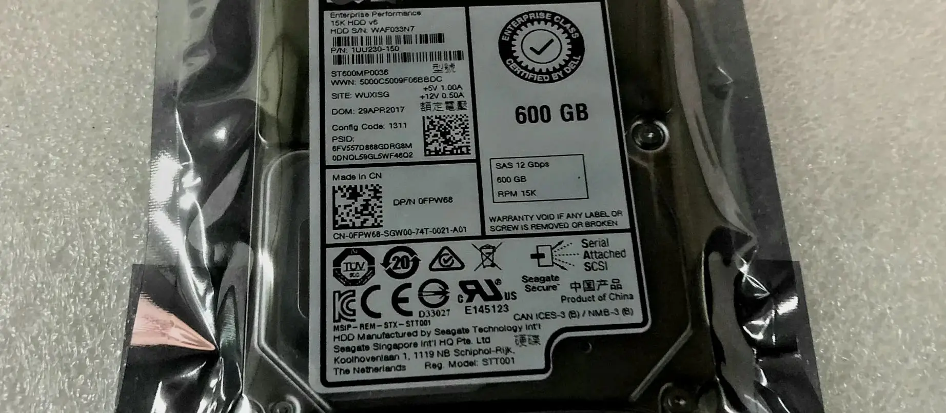 For NEW ST600MP0036 0FPW68 600G SAS 15K 12Gb 2 5 inch Server Hard Disk