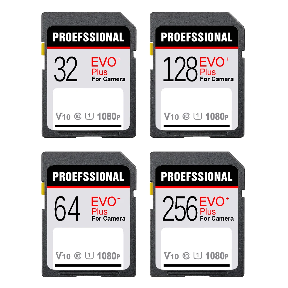 Ʈ SD ī 16gb C10 ƽ ÷ ī, 32GB 64GB 128GB 256gb Ŭ 10 ī޶ ޸ ī