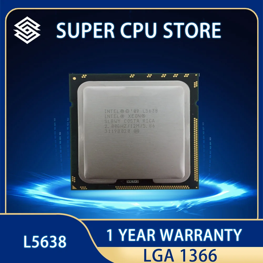 

Процесintel Xeon L5638 l5638, 2,0 ГГц, LGA1366/12 МБ, L3 60 Вт, ный ЦПУ