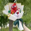 Super Hero Spider-Man Hulk Superman Captain America Plush Dolls Handmade bouquets for Boys Graduation Christmas Birthday Gifts 6