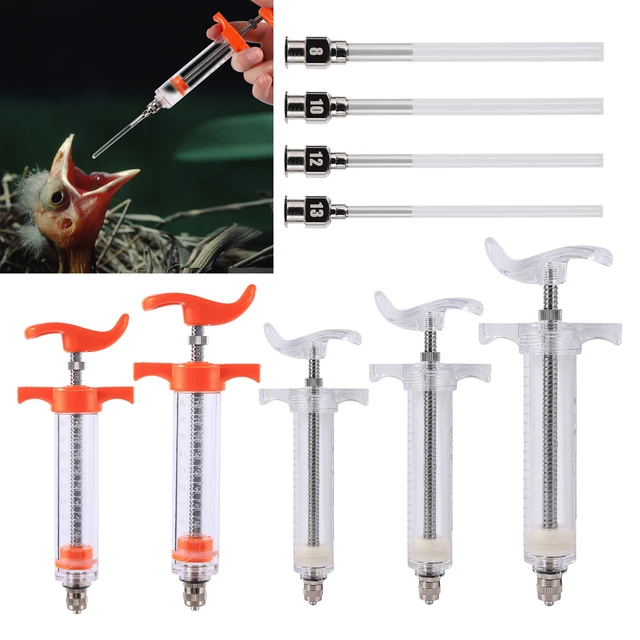 10/20/50ml Pet Feeding Syringe Manual Feeding Rearing Gavage Feeding Hose Medication Tube Small Pet Parrot Feeding Syringe 2