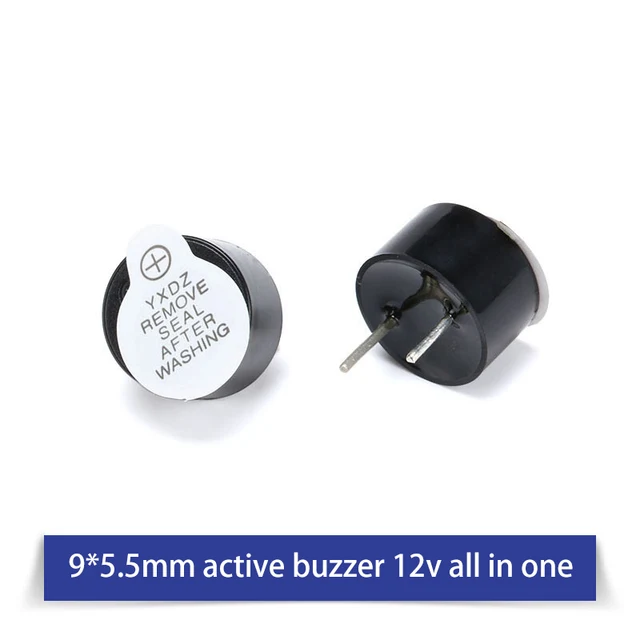 3V5V12V24V Active And Passive Buzzer Alarm Electromagnetic universal Sounder Speaker Anti-theft Device 9x5.5mm 12v 10pcs