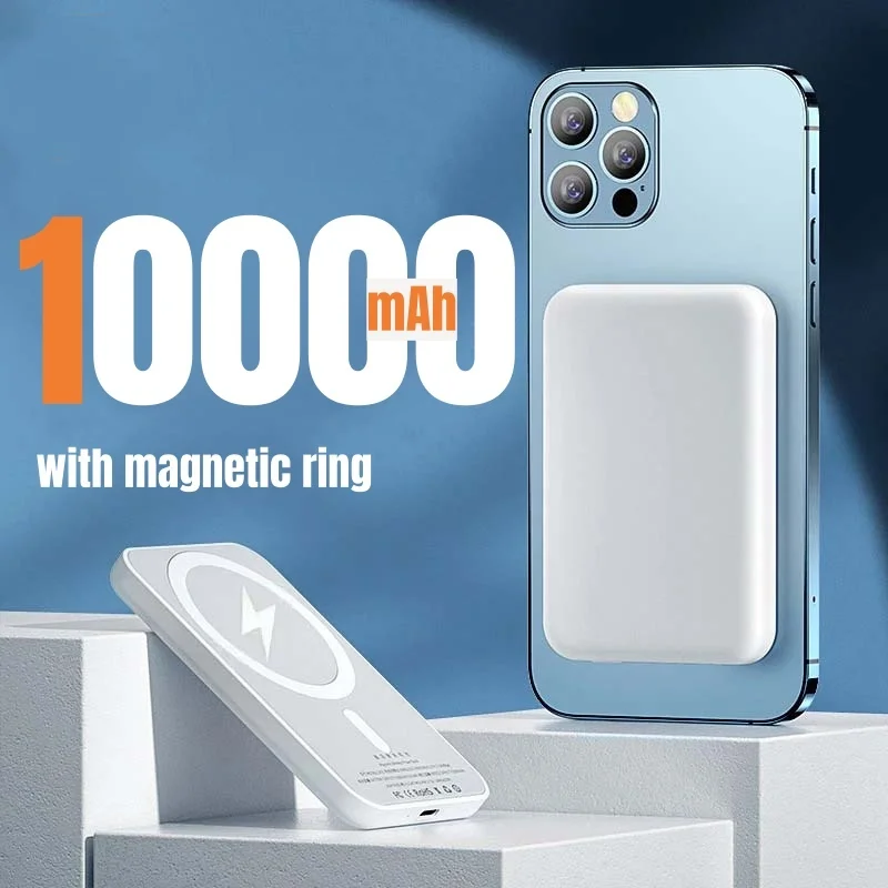 סוללת גיבוי אלחוטית מגנטית חדשה בנפח 50000mAh עם טעינה מהירה PD 22.5W, חבילת סוללות חיצונית ניידת ל-Magsafe ול-iPhone Samsung