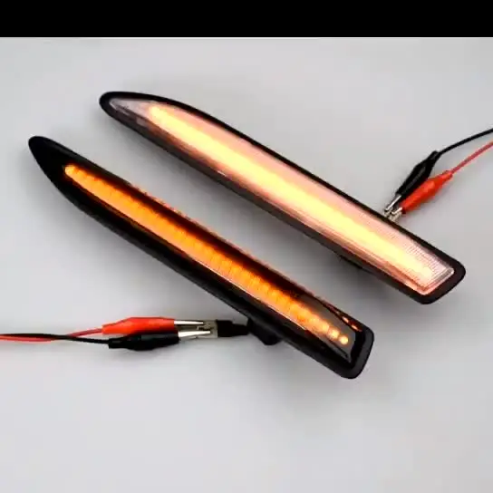 Marqueur Latéral Clignotant Clignotant Dynamique Noir À LED Pour