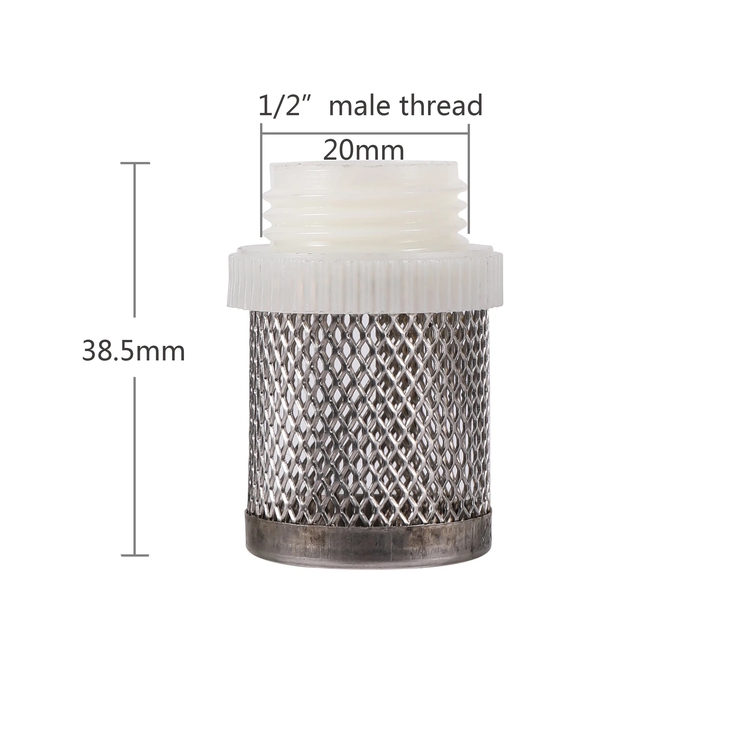 1Pc 1/2" 3/4"Thread  Stainless Steel Filter Car Wash Tube Garden Irrigation Aquarium Filter plastic Stainless Steel Mesh Filter