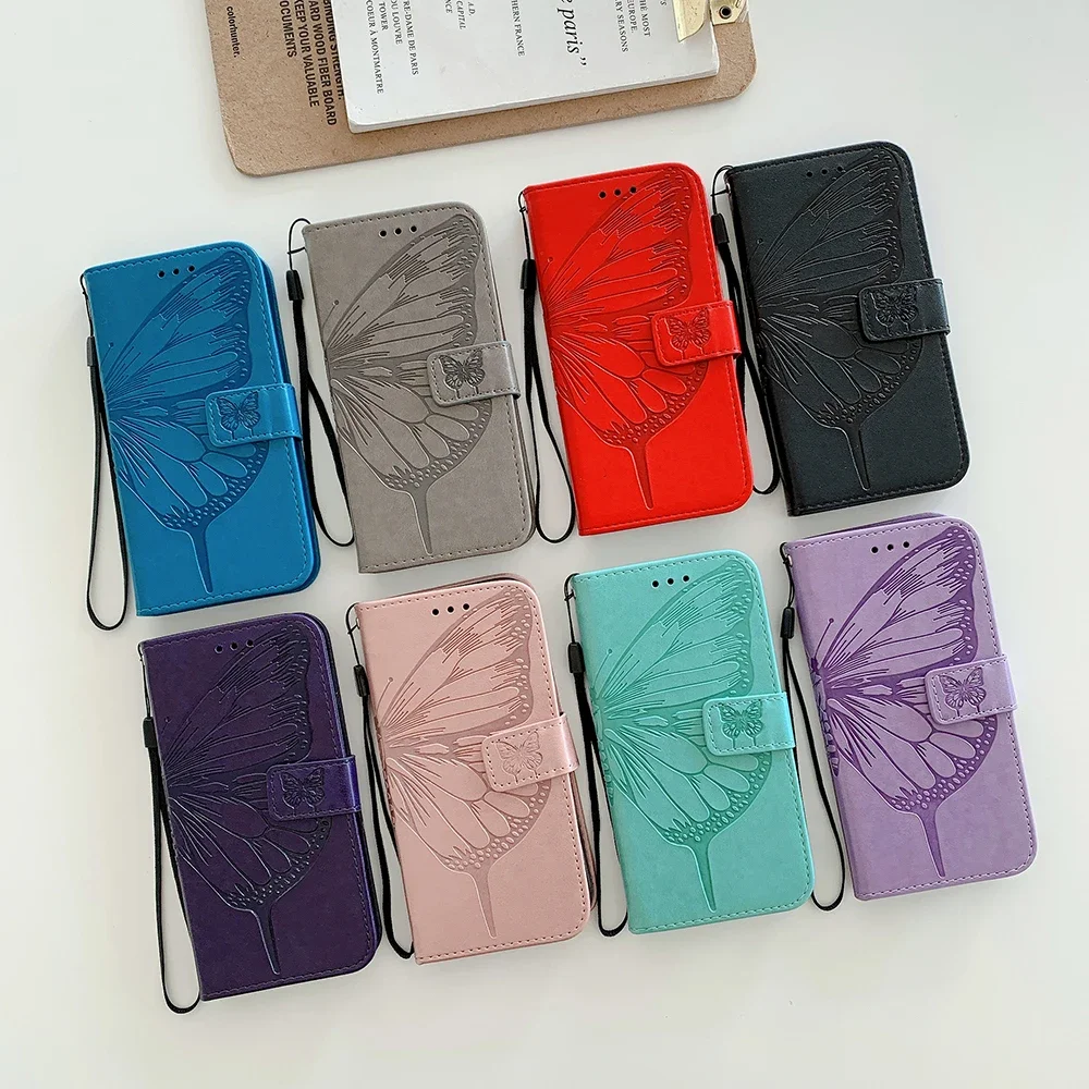 Leather Flip Wallet Case - Elegant and Protective Cover