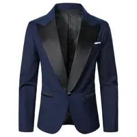 Men's Suit Jacket Casual Business Style Men's Blazer Wedding Dinner Party Office Worker Meeting Daily Wear Men's Suit Jacket 2