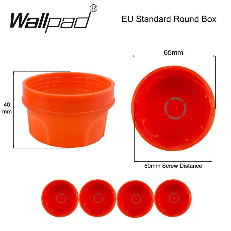 EU Euro Box Internal Mounting Wall Junk Wire Case 86mm 80mm French Switch Socket Wiring Cassette Placo Recessed Mysterious Box
