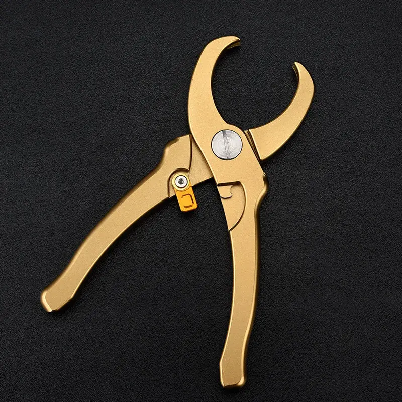 Tea pliers internal spring aluminum alloy tea knife tea opener pry brick cake ceremony accessories scissors