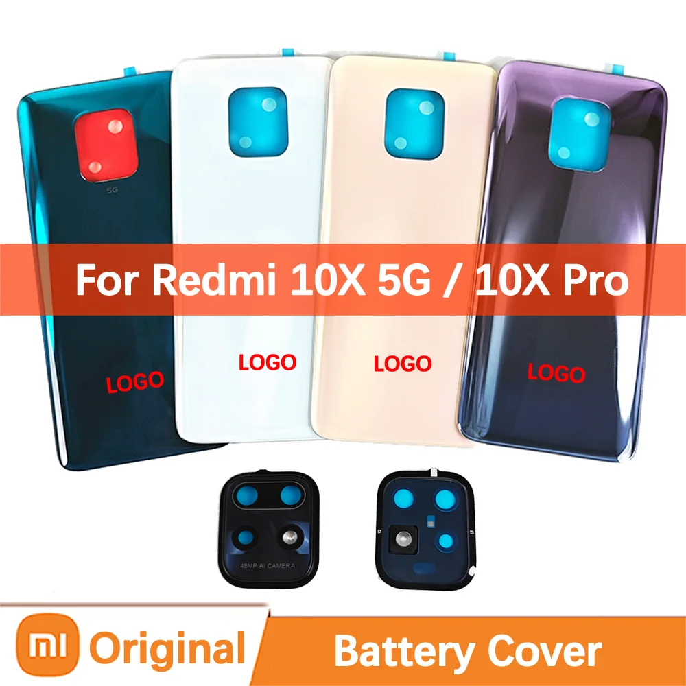 

Оригинальная задняя крышка батарейного отсека для Redmi 10X Pro, задняя крышка корпуса телефона, запасные части для корпуса M2004J7BC Xiaomi 10X 5G Hongmi