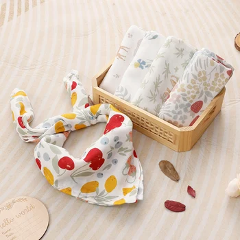 Kangobaby # La mia vita morbida #   Nuovo set di 5 bavaglini multifunzionali in mussola di cotone di bambù per neonati, set di panni antibatterici per ruttini