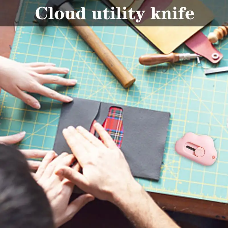 Cute Cloud Shape Mini Utility Knives Box Cutter Retractable Letter
