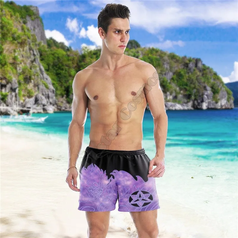 PLstar Cosmos Re Zero Subaru Natsuki Beach Shorts 3D Printed Summer Casual Men Shorts Loose Quick Drying shorts Cosplay Clothes