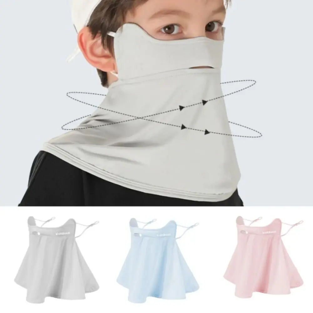 

Защита от солнца, детская дышащая Пыленепроницаемая маска для лица, дизайнерская однотонная маска из вискозы
