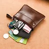 Change bag men's and women's 2024 new short wallet thin solid color PU change bag mini zipper card coin bag 2