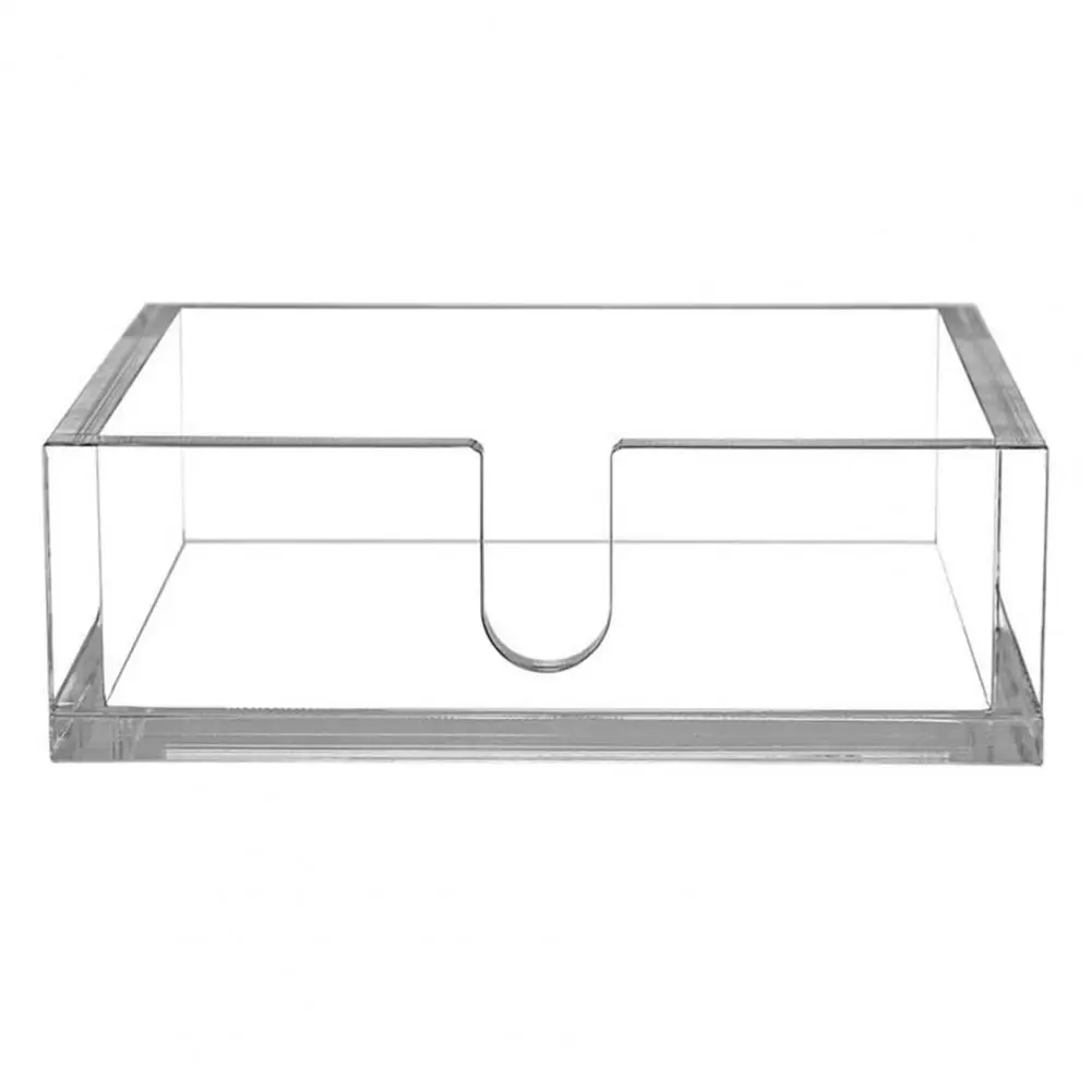 Napkin Holder Stylish Acrylic Napkin Holder for Kitchen Dining Table See-through Tissue Dispenser for Bathroom Table Organizer 4