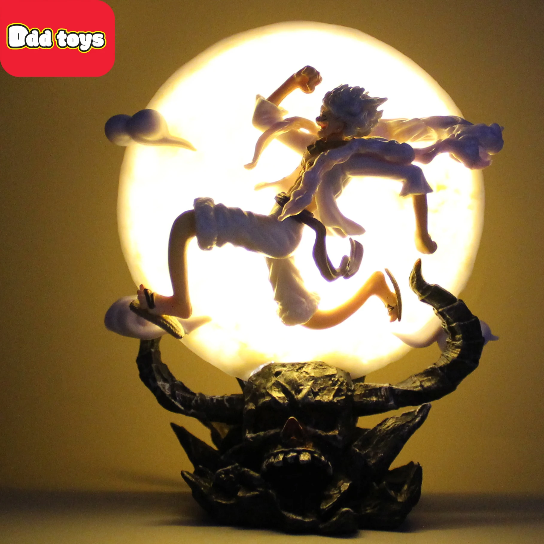 빛나는 달빛 루피 피규어, 원피스 수제 모델 장난감, 14cm 