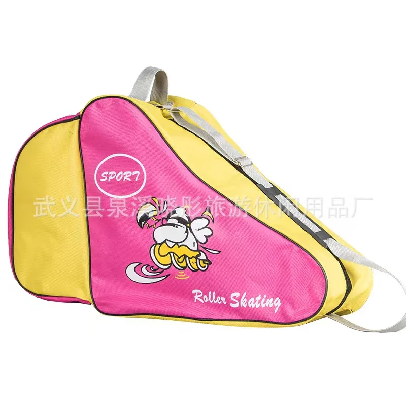 Portable Inline Speed Roller Skates Shoulder Backpack Ice Skating Large Capacity Breathable Kids Storage Bag
