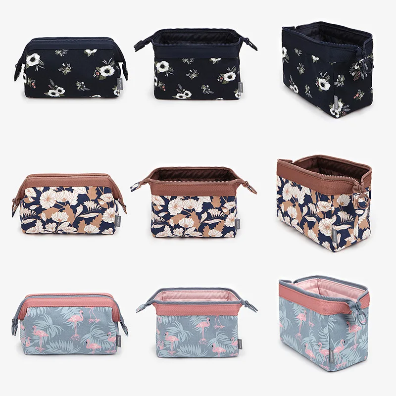 

Flamingo Cosmetic Bag Organizer Women Hanging Lazy Makeup Bag Storage Travel Waterproof Portable Makeup Case Toiletry Kits Pouch