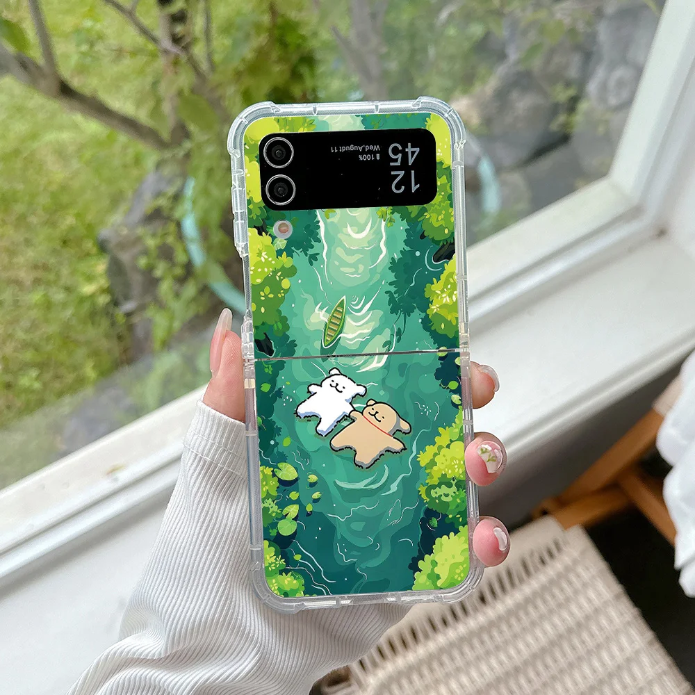 Adorable Puppy Swimming Phone Case - Durable and Anti-Fall Back Cover